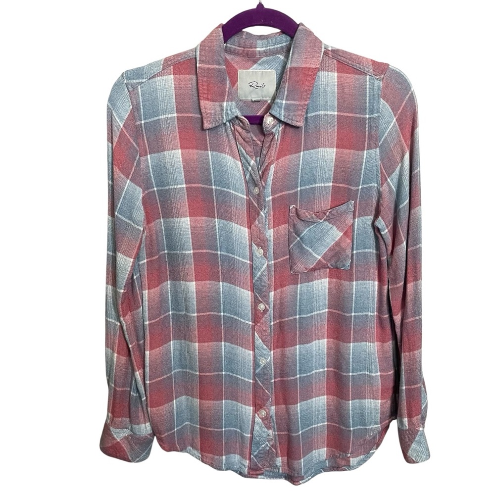 Rails Laguna Rose button down 100% Rayon Shirt